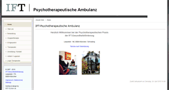 Desktop Screenshot of ift-ambulanz.de